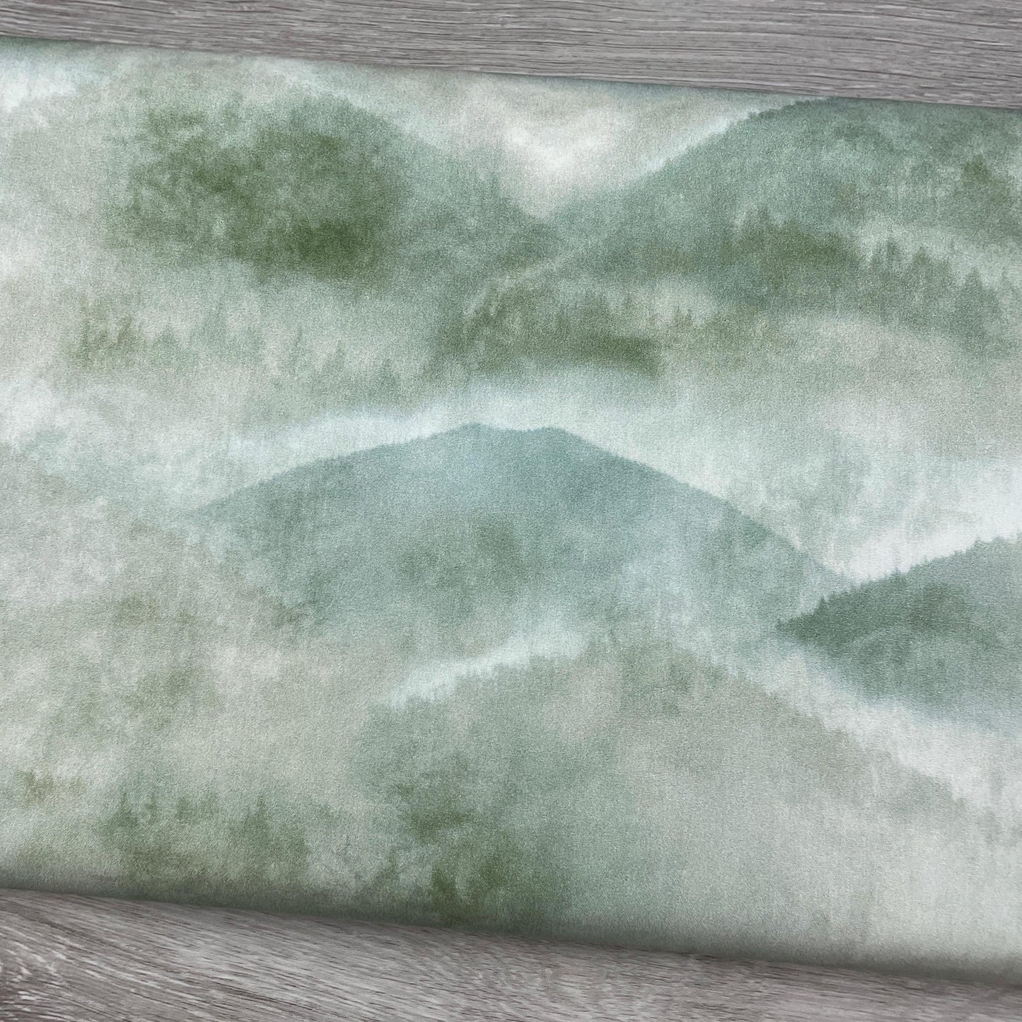 Mountain Range fabric - Sea Salt Collection - Hoffman - 100% Cotton - Misty Mountain Range Moss MRD35-98