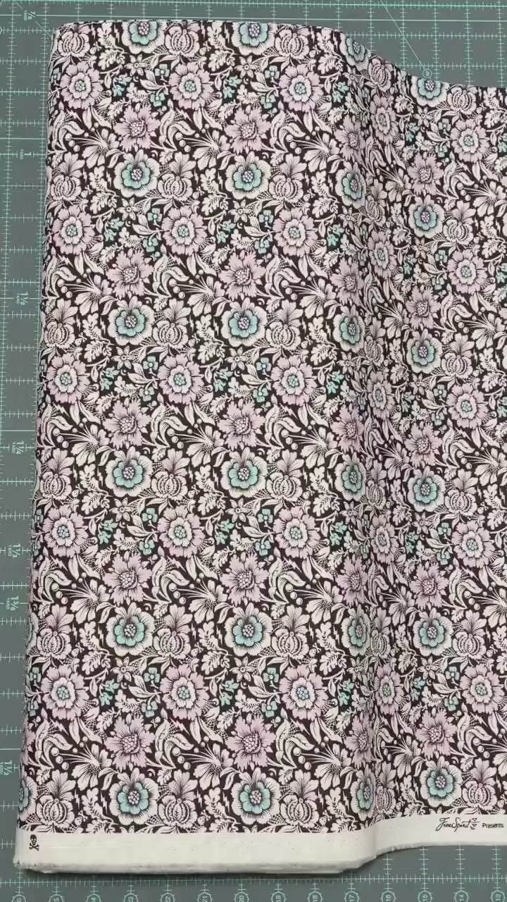 Tula Pink Nightshade Deja Vu - Mini Spider Blossom Nerium - 100% Cotton Fabric - FreeSpirit Fabrics - Ships  TOMORROW