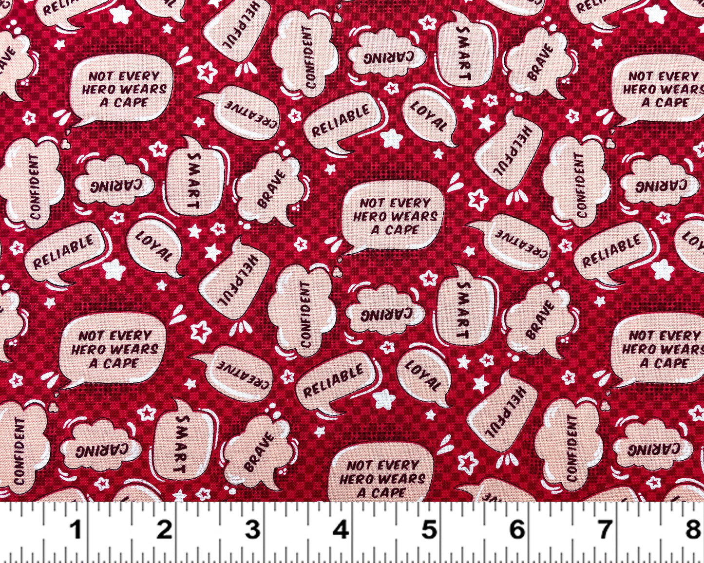 Hero Fabric - Thought Bubbles - Gnome Town Heroes collection - Henry Glass - first responder fabric - 100% Cotton Fabric - SHIPS NEXT DAY