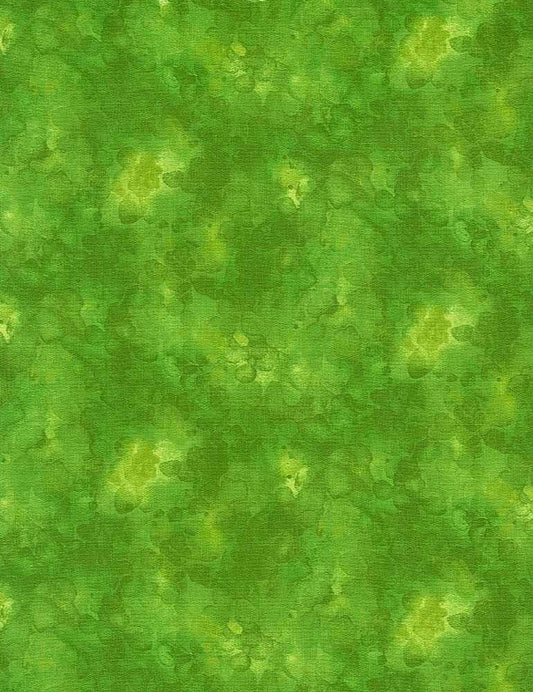 Lime green fabric - Nature's Glow coordinate - Solid-ish Watercolor Texture by Timeless Treasures - 100% Cotton Material - Ships NEXT DAY