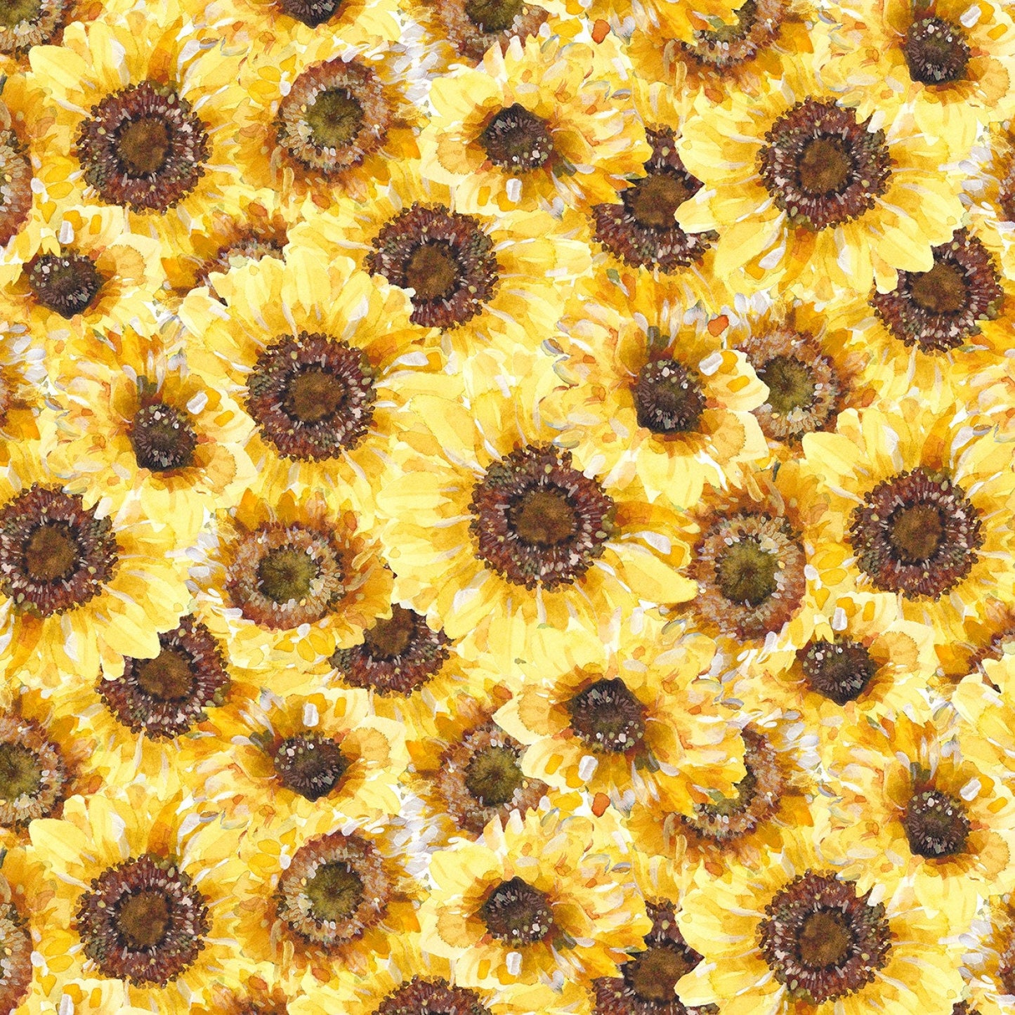 Sunflower Fabric - Sunflower Sweet by Lisa Audit for Wilmington - NEW - 100% Cotton Fabric by the yard - Bicycle fabric - SHIPS NEXT Day