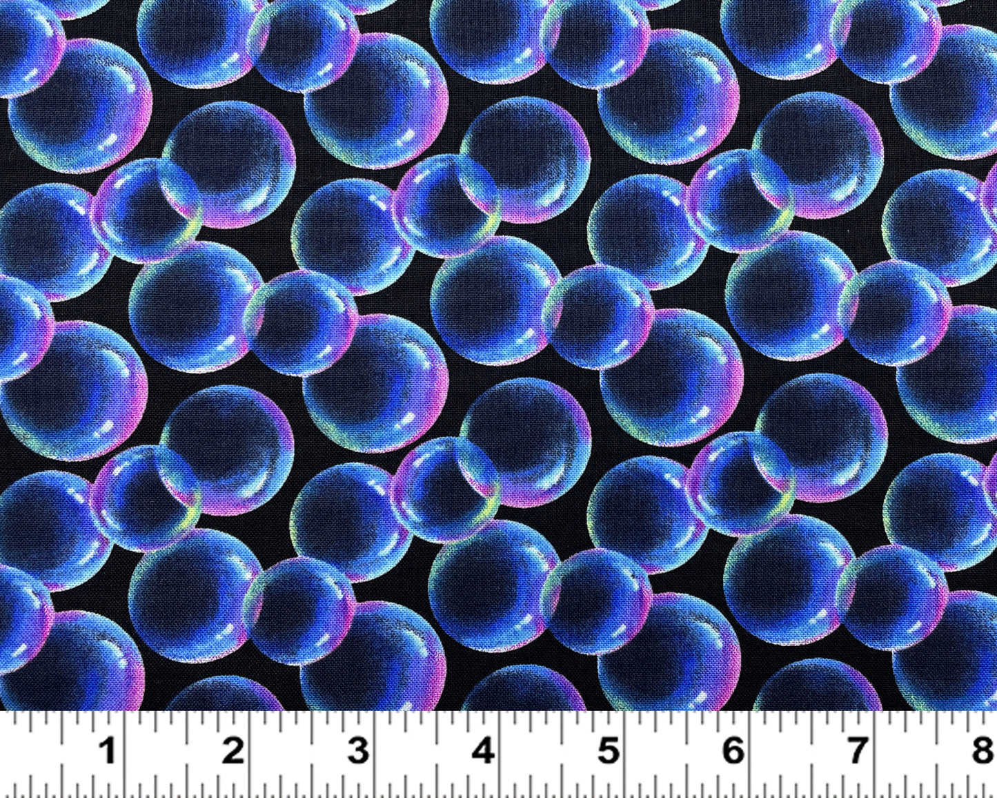Bubble Fabric - StudioE - 100% Cotton - Disco Tech collection - Blowing bubbles bathtub theme groomer material bubble print - Ships NEXT DAY