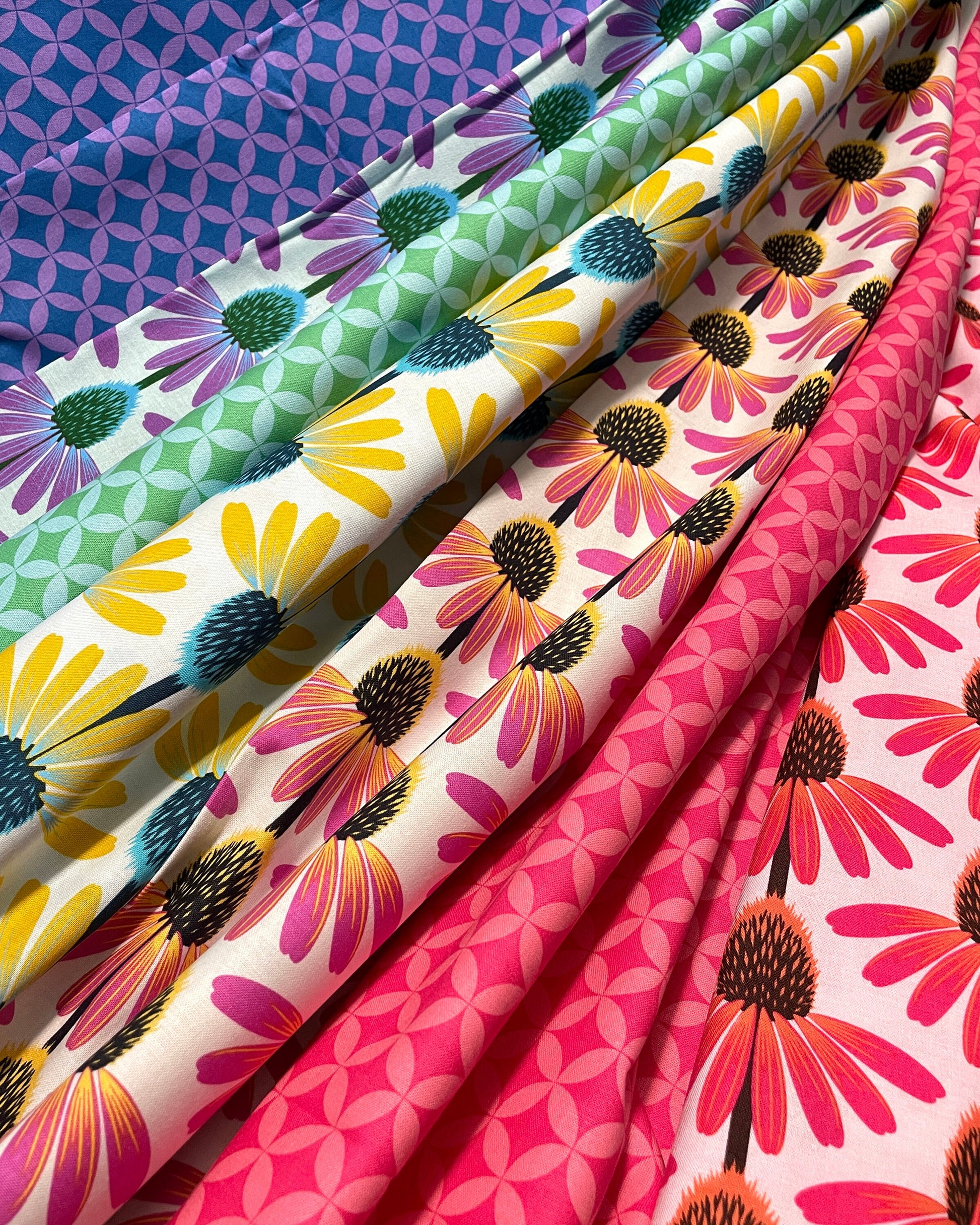 Anna Maria Horner - New! Love Always AM - 100% Cotton Fabric - FreeSpirit Fabrics - Echinacea floral fabric - Ships NEXT DAY