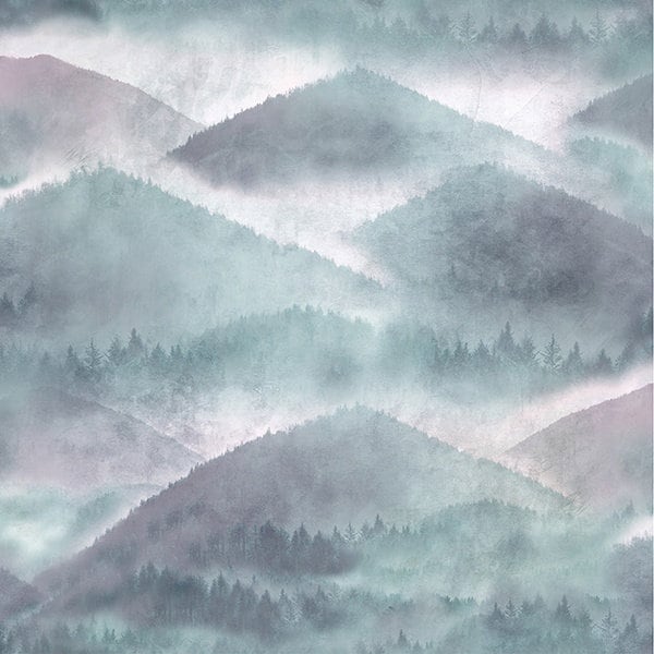 Mountain Range fabric - Sea Salt Collection - Hoffman - 100% Cotton - Misty Mountain Range Dew Drop MRD35-462 - SHIPS NEXT DAY