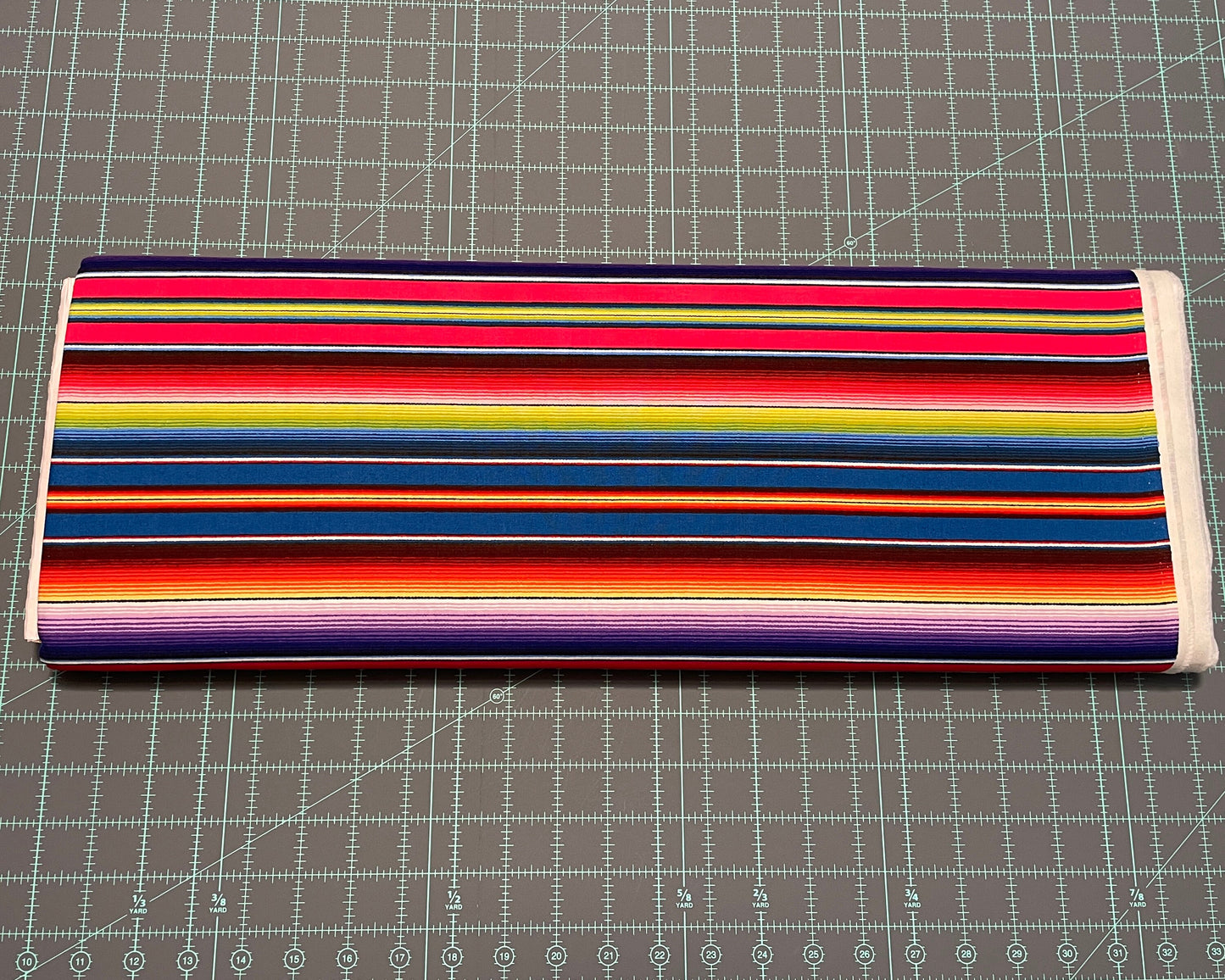 Mexican Sombrero Stripe - 100% Cotton Fabric - Elizabeth's Studio - Multicolor Mexican Blanket stripe Material for sewing - Ships NEXT DAY