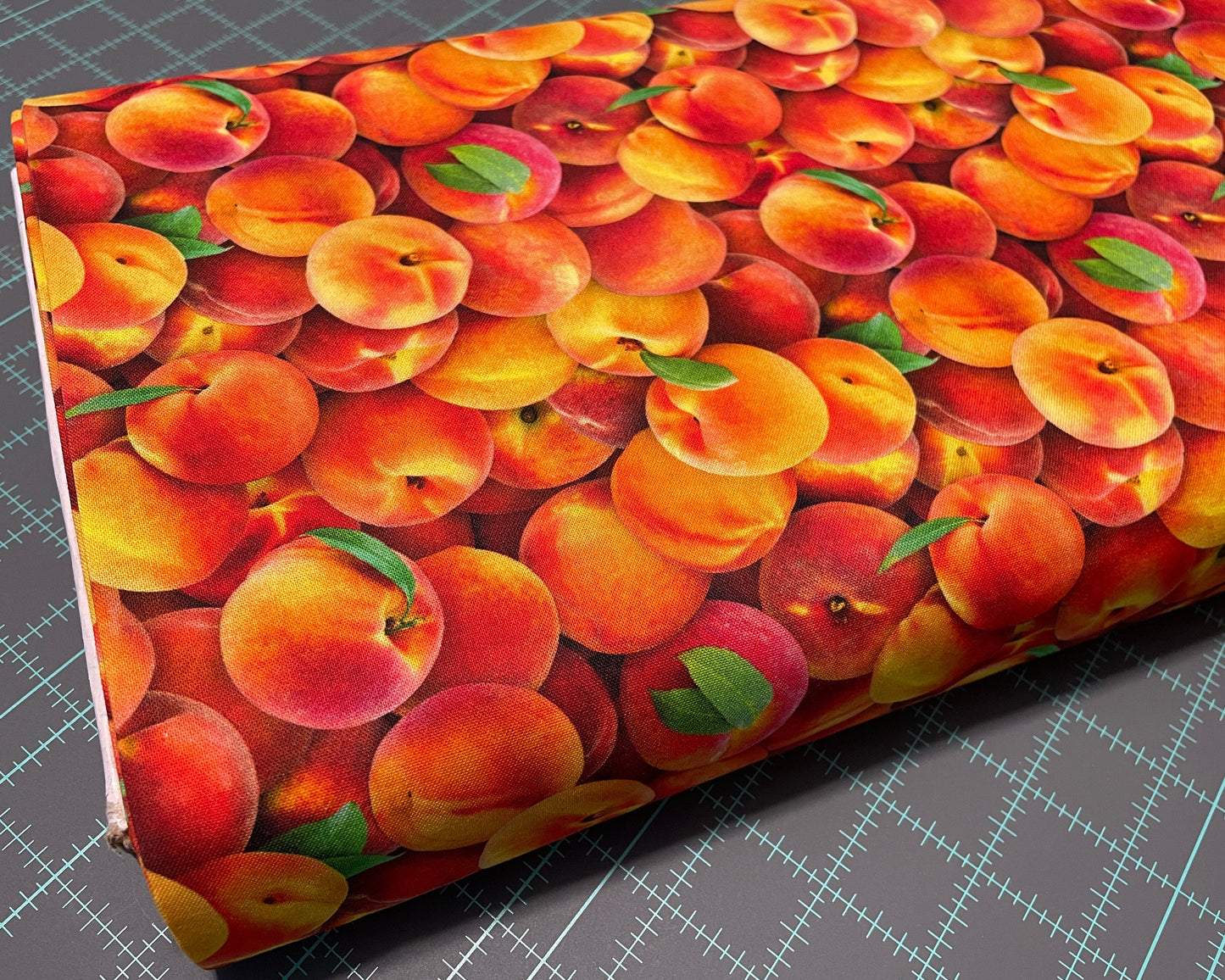 Peach Fabric - Food Festival collection - Elizabeth's Studio - 100% Cotton - Fruit Material Food Theme Picking Peach Cobbler -Ships NEXT DAY