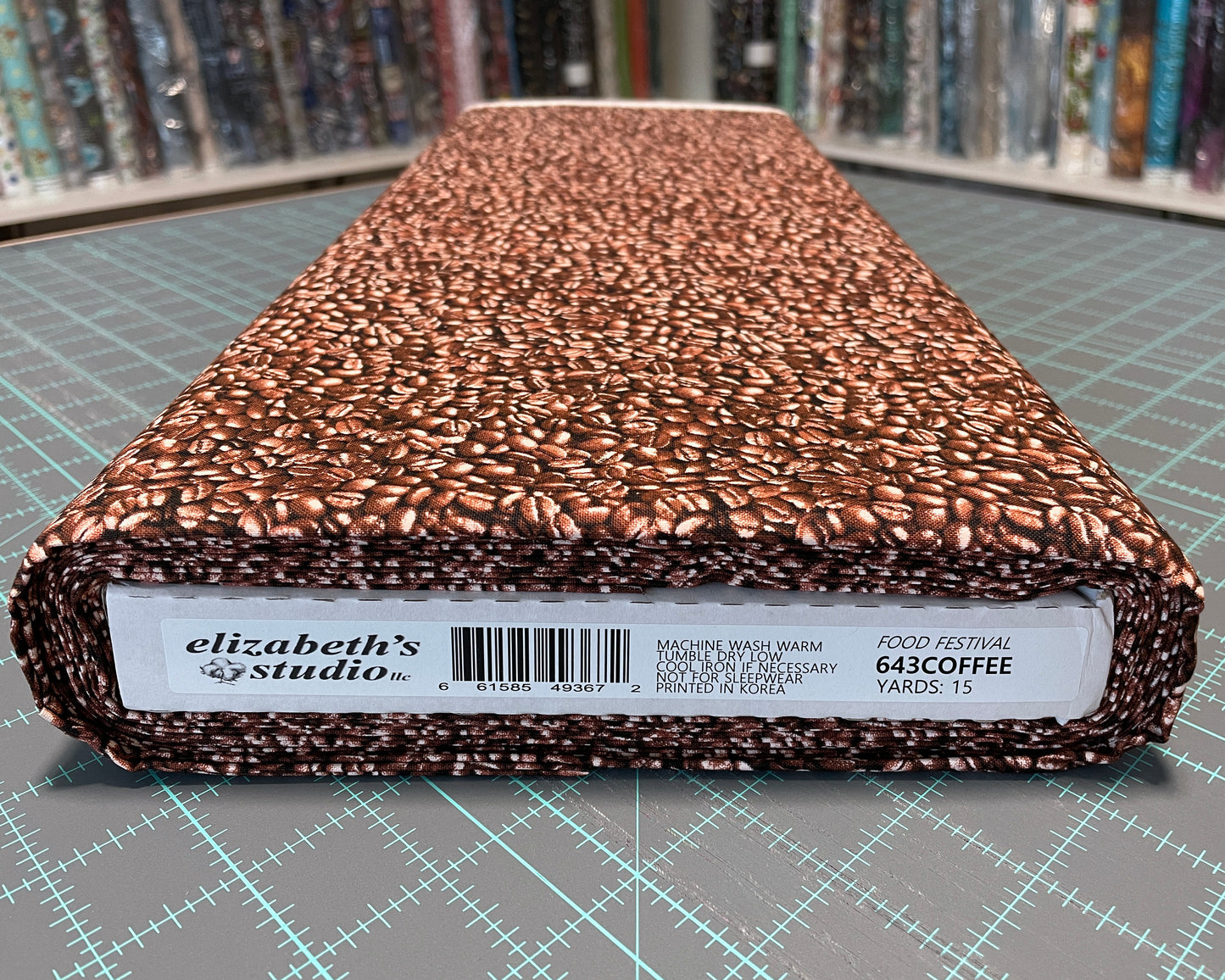 Coffee fabric - Coffee Beans by Elizabeth's Studio