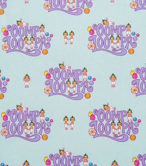Willy Wonka Oompa Loompa Fabric - 100% cotton - Camelot Fabrics - Movie fabric - Willy Wonka and the Chocolate Factory - Kid Friendly Movies