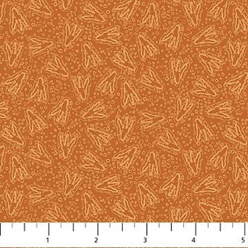 Dino Footprints - Northcott - 100% Cotton - Paleo Tales - Prehistoric Jurassic Dinosaur Footprint Fabric