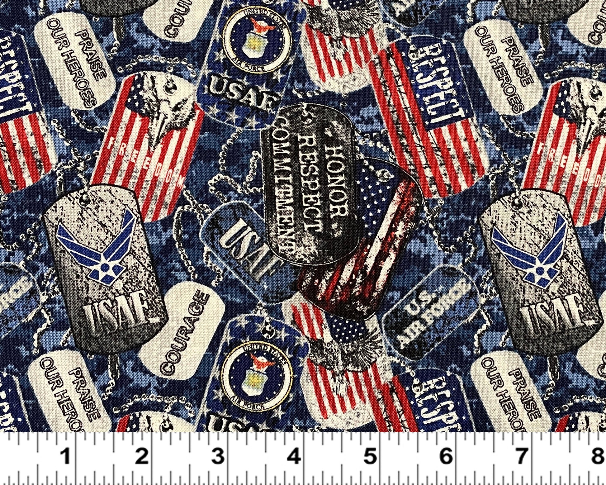 New! US Air Force - U.S. Military - USAF - Sykel - 100% Cotton Fabric - Ships NEXT day