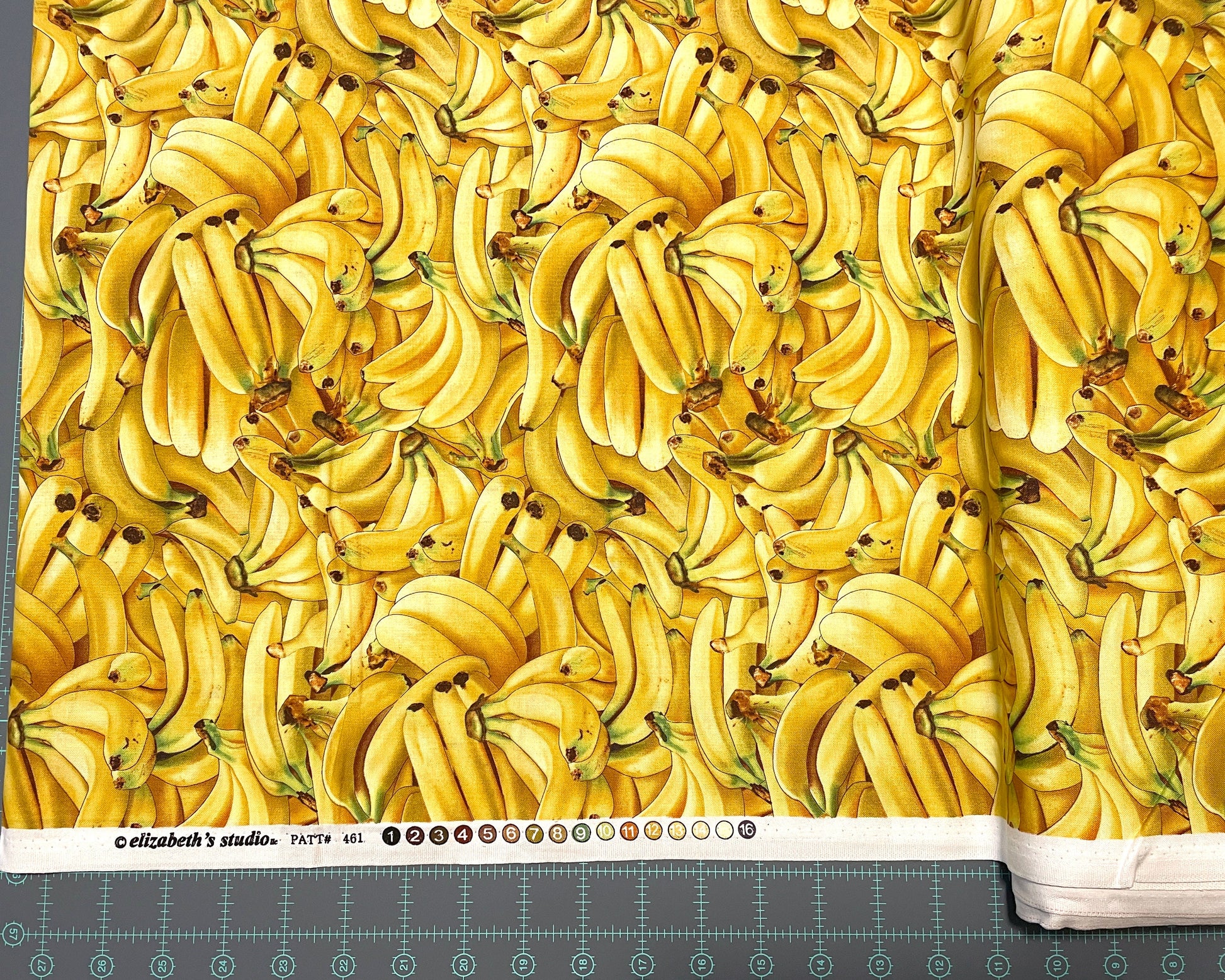 Banana Fabric - Food Festival collection - Elizabeth's Studio - 100% Cotton - Fruit Material Food Theme Picnic Monkey - Ships NEXT DAY