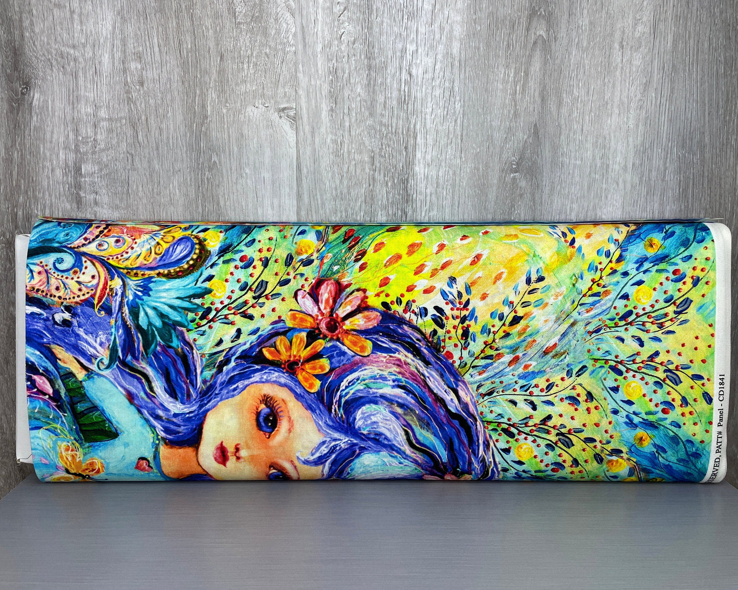 Fairy Panel - 23" x 44" - Magical Fairy Garden by Timeless Treasures - 100% Cotton fabric - Multicolor fairy print material - Ships Next Day