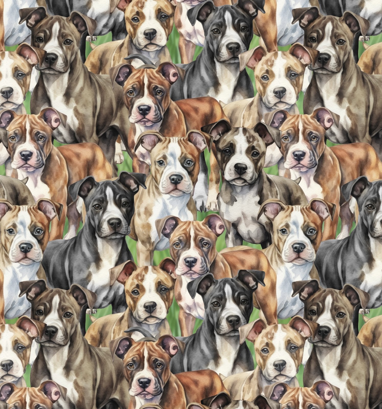 Pitbull fabric - Foust Exclusive Print - 100% Cotton - David Textiles