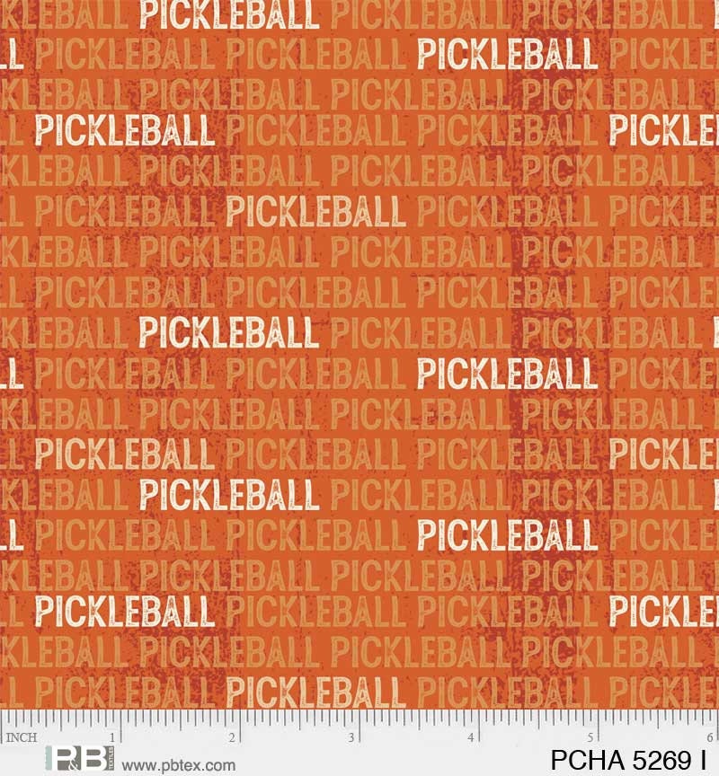 Pickleball fabric - 100% Cotton - P&B Textiles - Pickleball Champ Collection - Sports Fabric - PCHA 5269 I