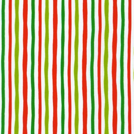 Robert Kaufman Holiday Stripe Fabric - Dr. Seuss - How the Grinch Stole Christmas - 100% cotton fabric