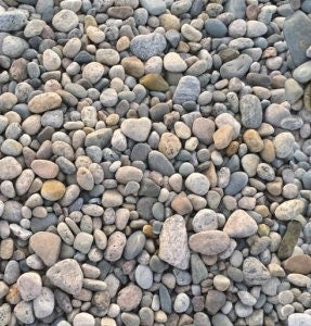 On The Rocks Fabric - Windham - 100% Cotton - skipping stones beach rocks landscapes