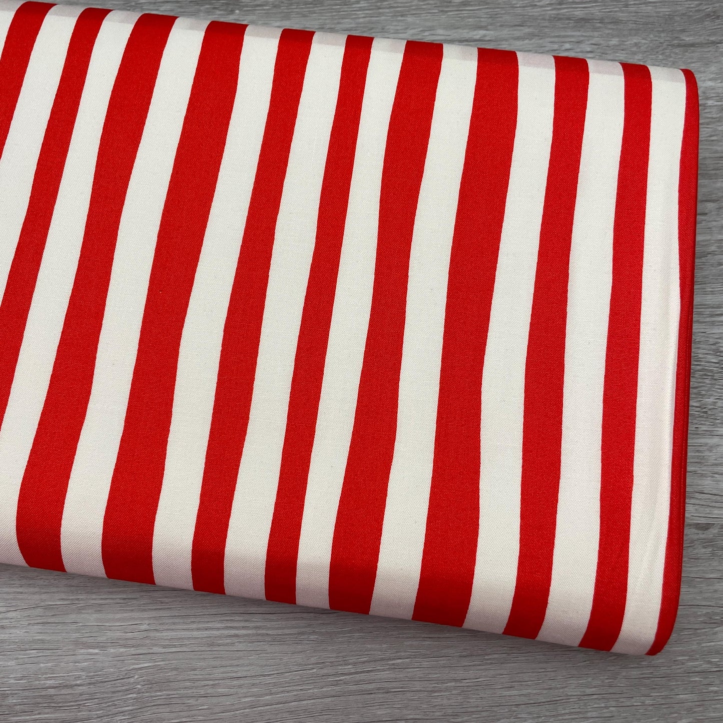 Red Stripe Fabric - Celebrate Seuss - Robert Kaufman - 100% cotton - ADE-10792-3 - Children's Book Fabric Reading