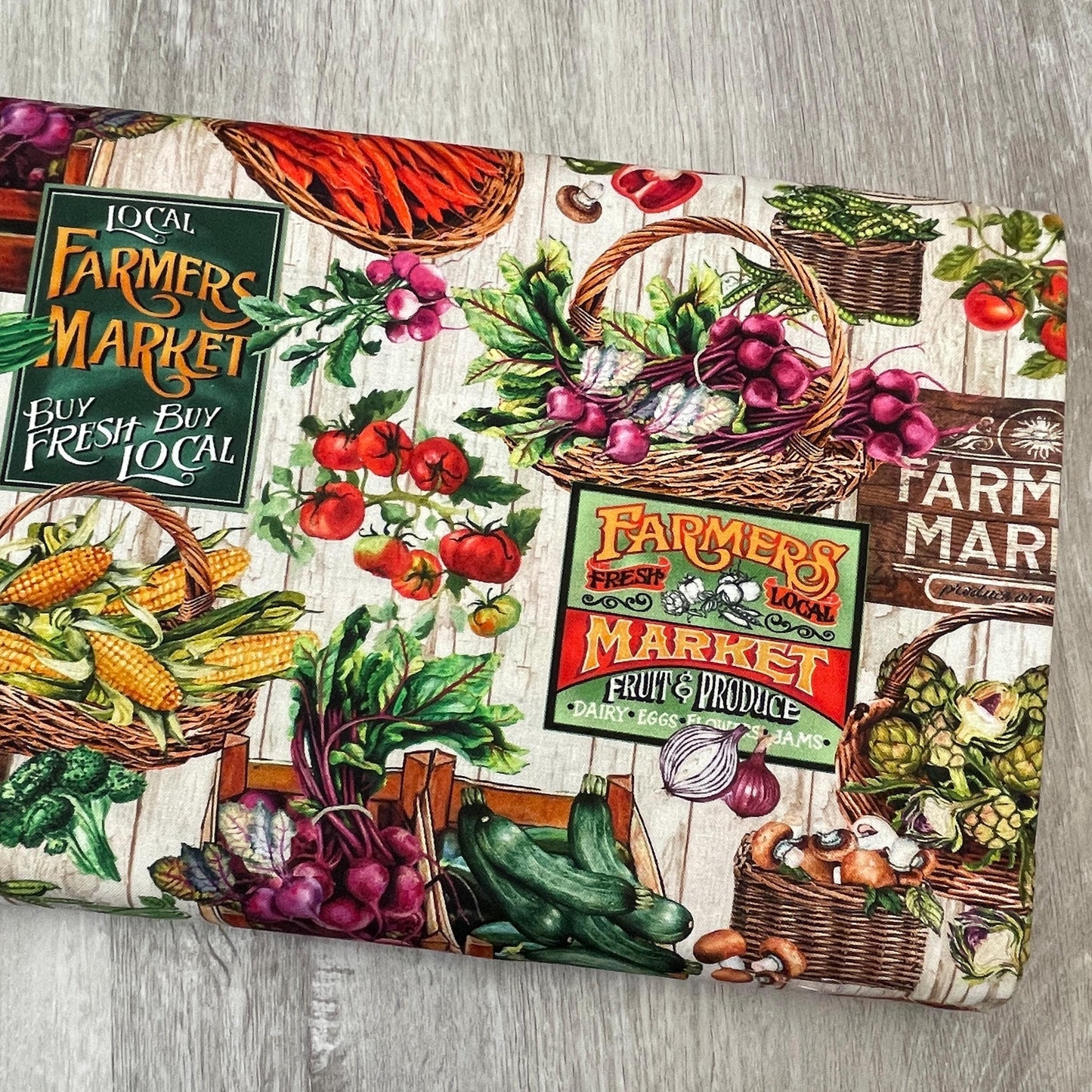 Farmer's Market Fabric - Fresh Picked - Michael Miller - 100% Cotton Fabric - DCX11927-ECRU-D