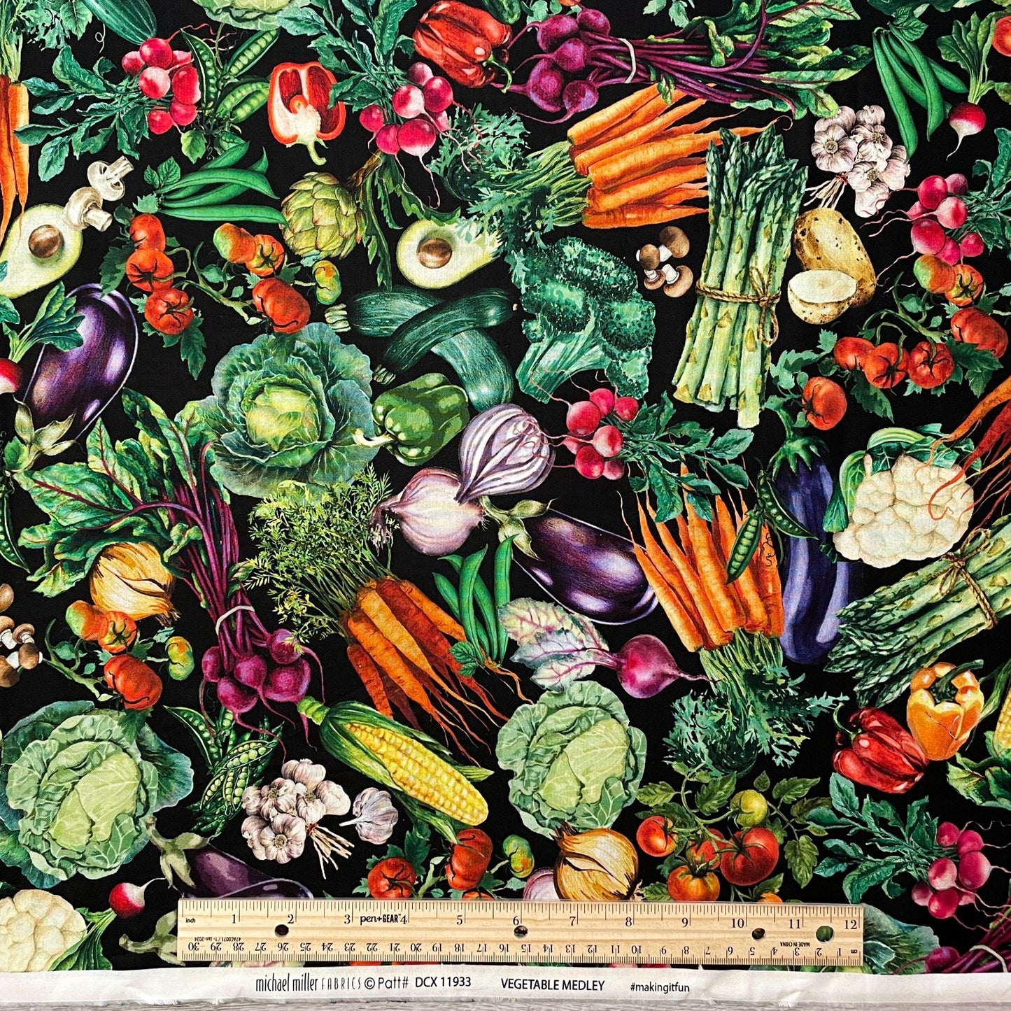 Vegetable Fabric - DCX11933-MULT-D - Michael Miller - 100% Cotton Fabric