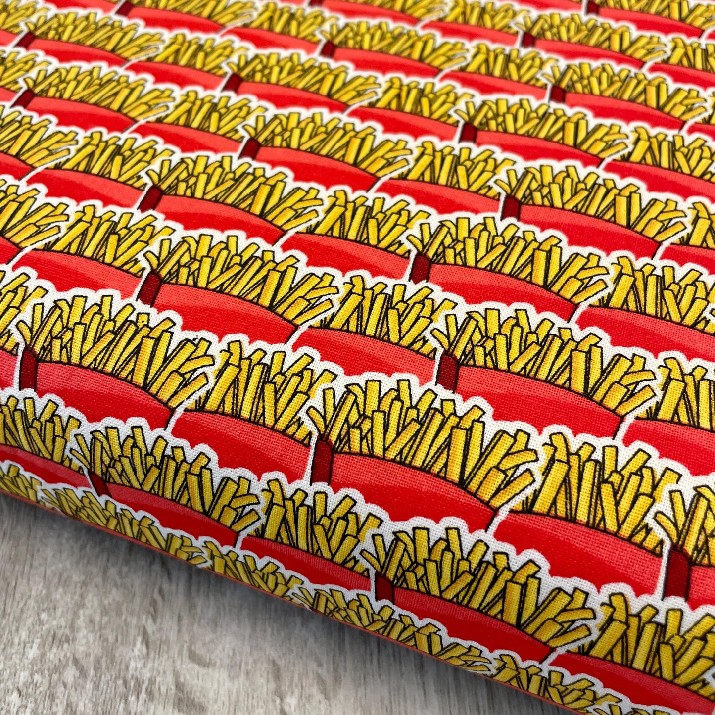 French Fry Fabric - Burger Bar - 100% Cotton - 3 Wishes - Fast Food Fries