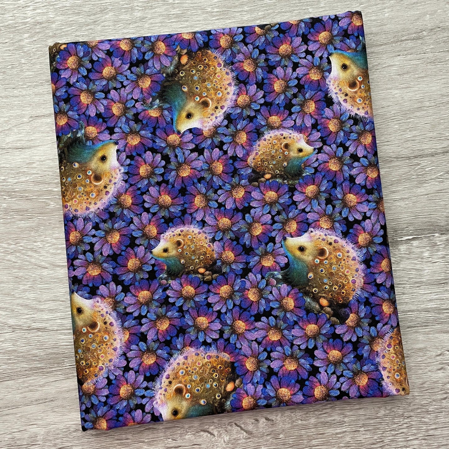 Hedgehog Fabric - Night Garden 3551-55 Purple - 100% cotton - Blank Quilting Corp