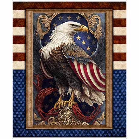Patriotic Eagle - 1 yard panel - 100% Cotton - QT Fabrics - American Spirit