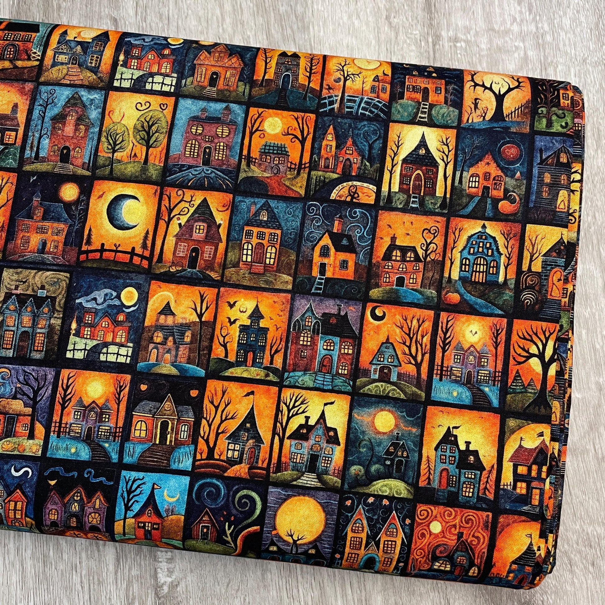 Halloween Fabric - Mini Haunted House Blocks - Creepin' It Real - QT Fabrics