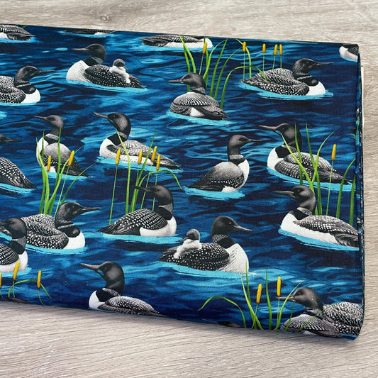 Loon Fabric - Timeless Treasures - Lake Life - 100% Cotton - Water Bird Fishing Outdoor Sports Hunting Migration