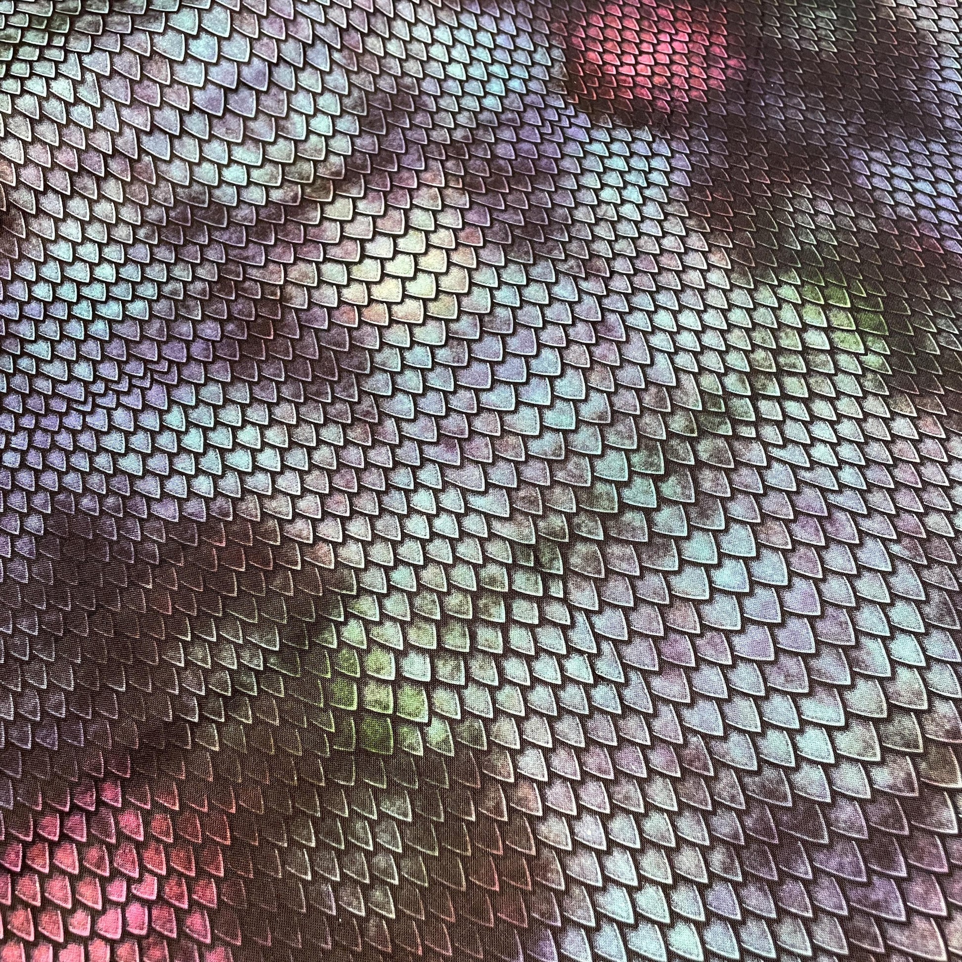 Dragon Scale Fabric - Timeless Treasures - 100% Cotton - Dragon's Lair Collection CD2443 NIGHT