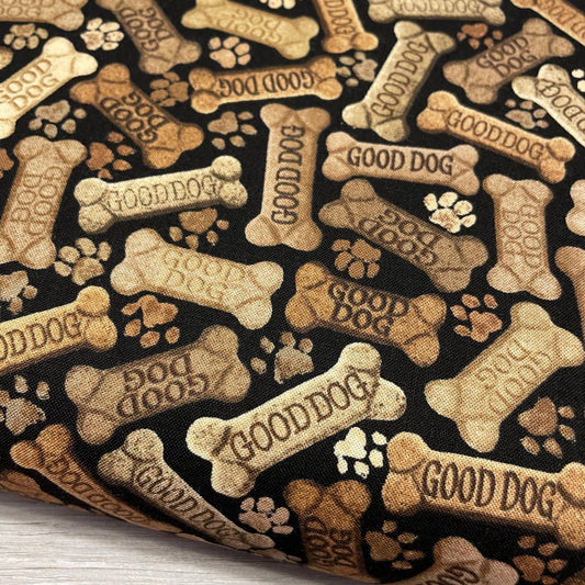Tossed Dog Bone Fabric - Timeless Treasures