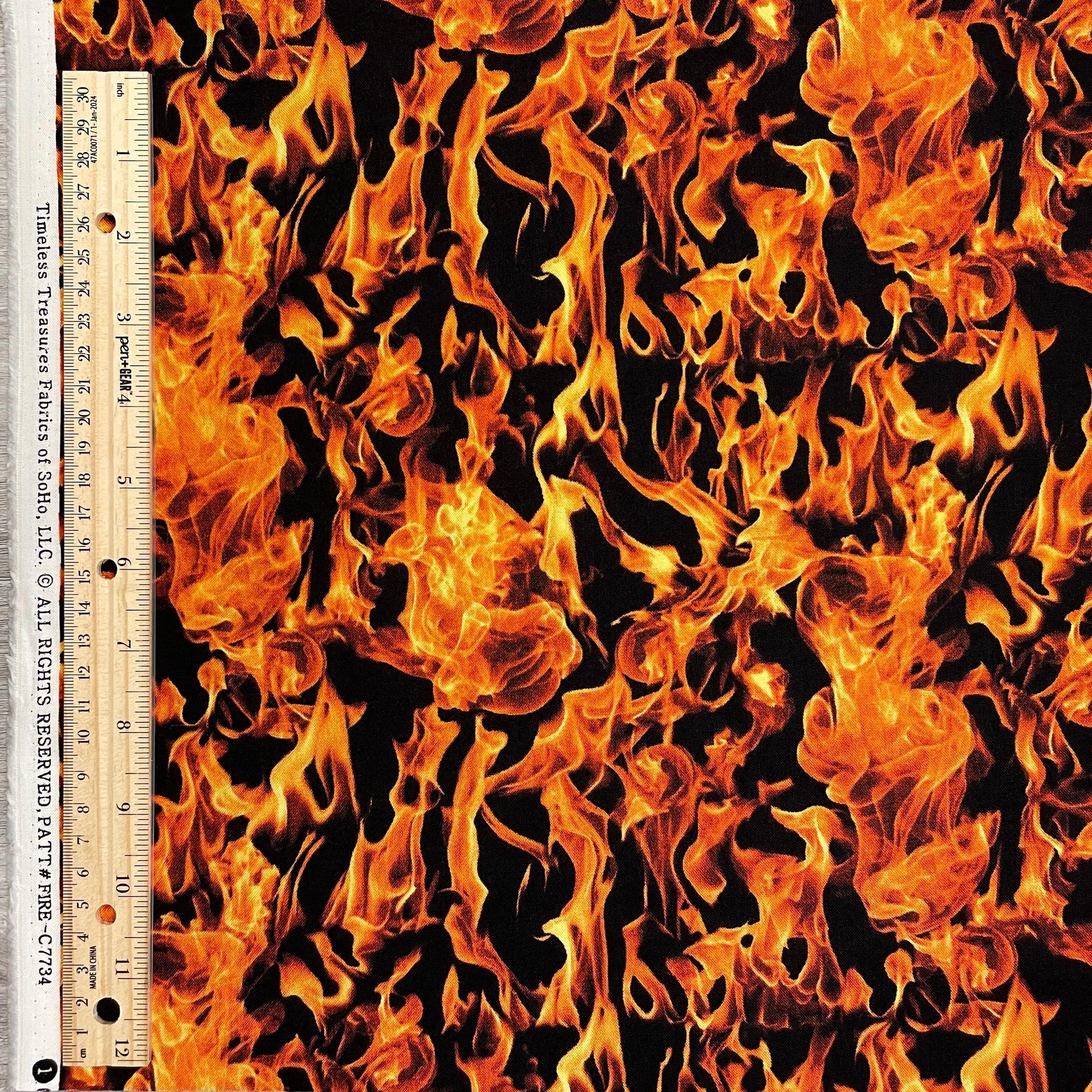 Flames Fabric - Fire Department Collection