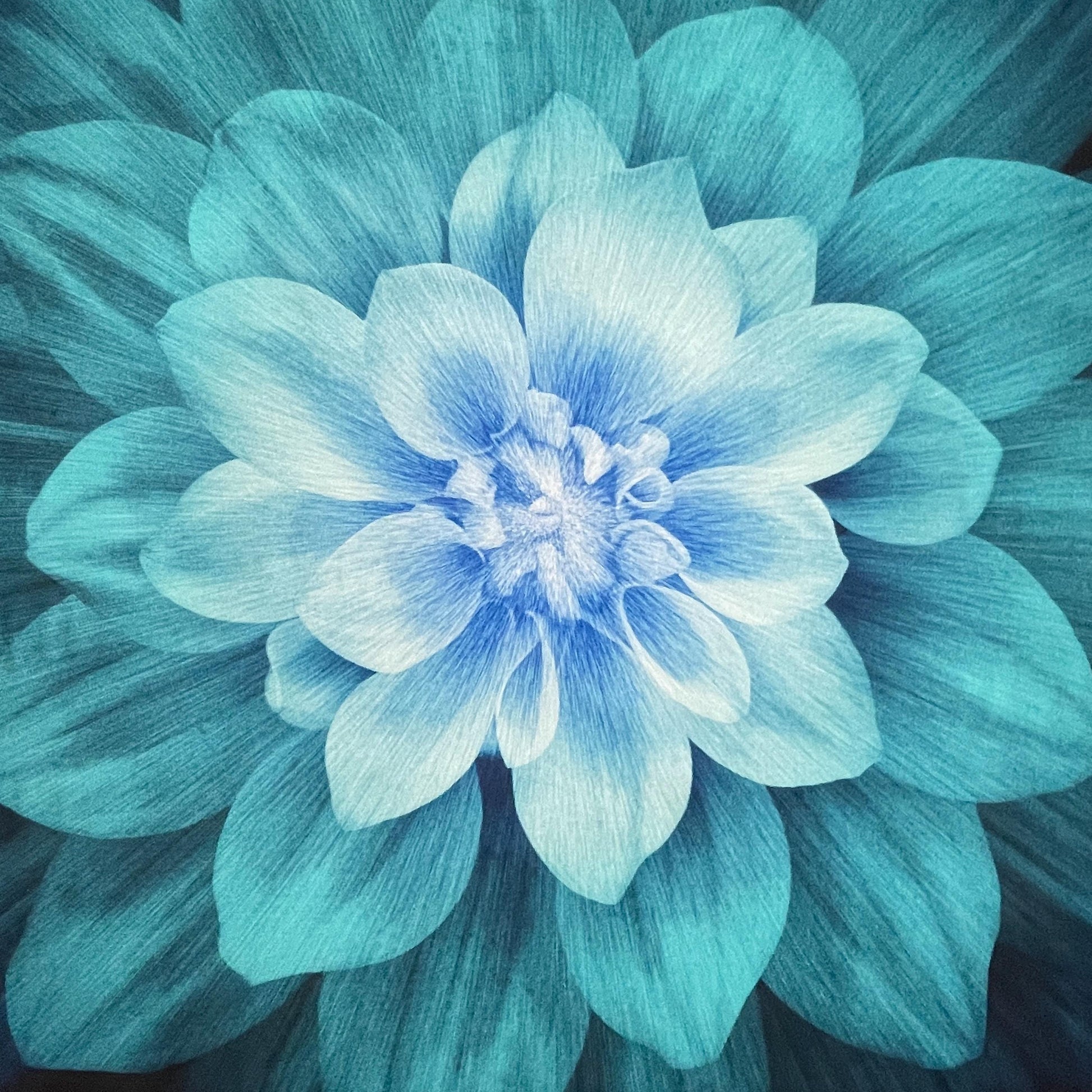 Teal Dream Big Panel - Cotton Fabric - 43" Square