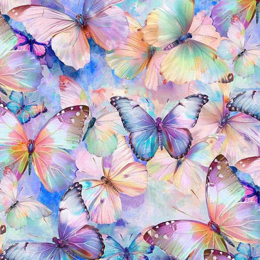 Packed Butterflies Fabric - Timeless Treasures - 100% Cotton - BUG-CD3777