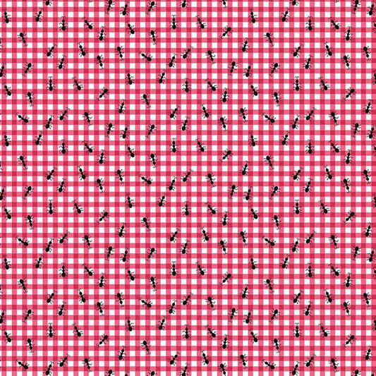 Picnic Fabric - Ants on Gingham - Timeless Treasures