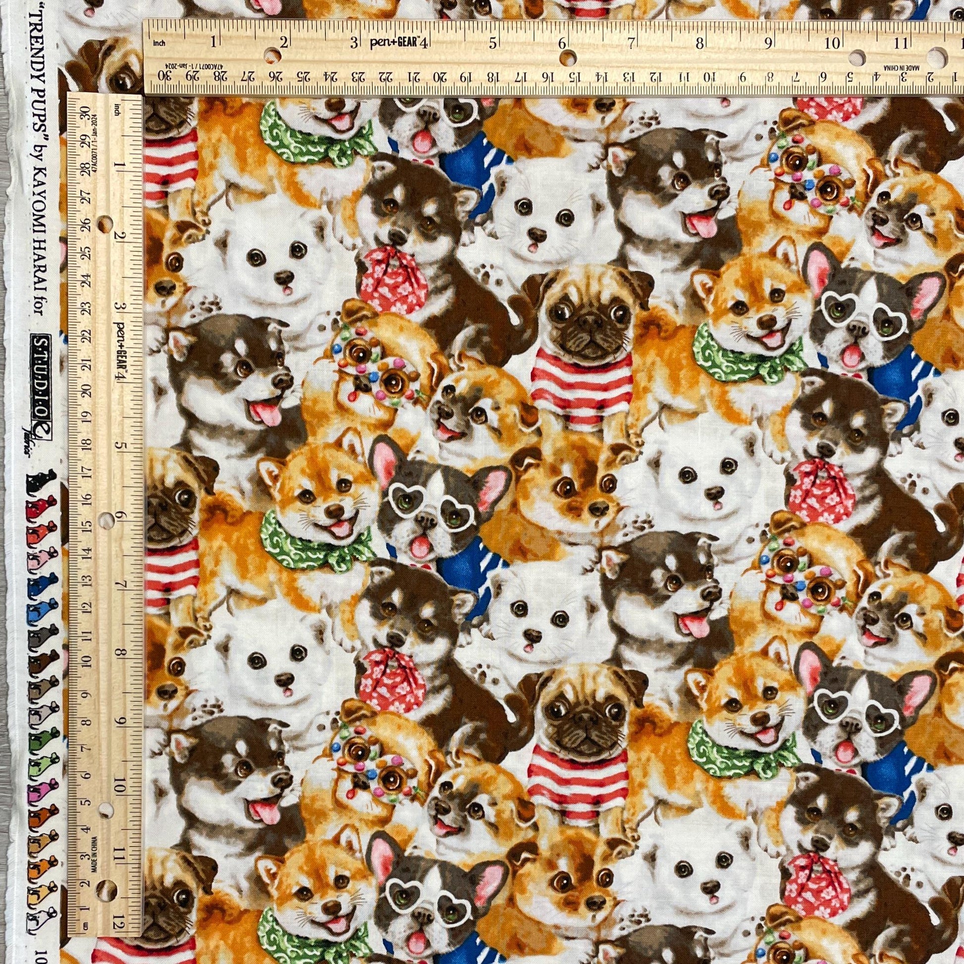 Dog fabric - Trendy Pups