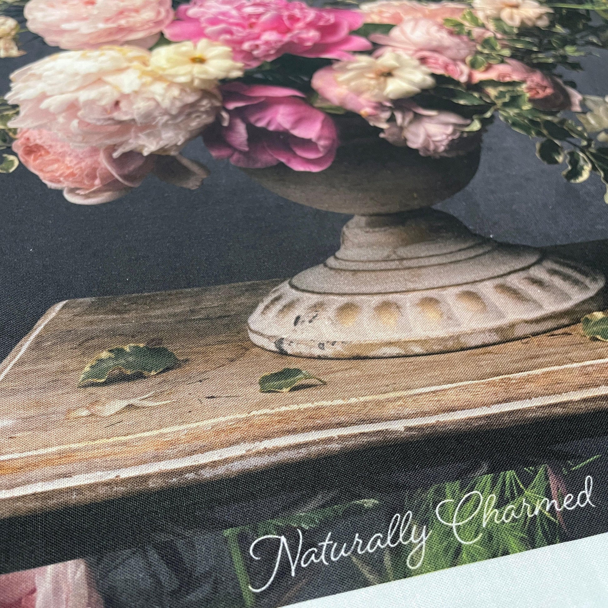 Floral Arrangement Duo Panel - 43 x 24" - Naturally Charmed - 100% cotton fabric - Digital print