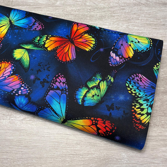 Rainbow Butterfly fabric - by Chong A Hwang - Timeless Treasures