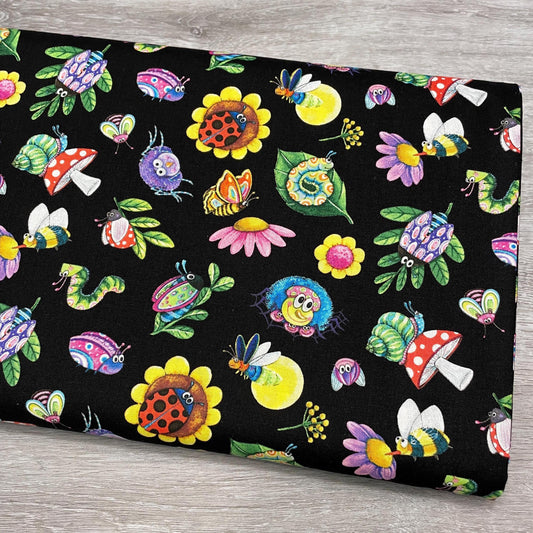 Cute Insect Fabric - Insects All Around