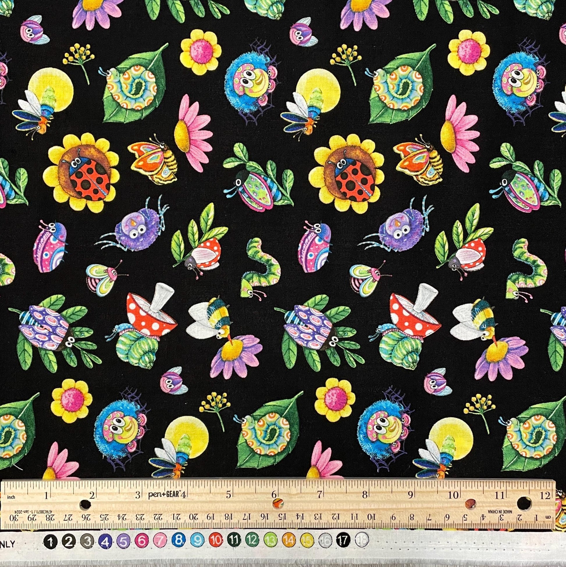 Cute Insect Fabric - Insects All Around