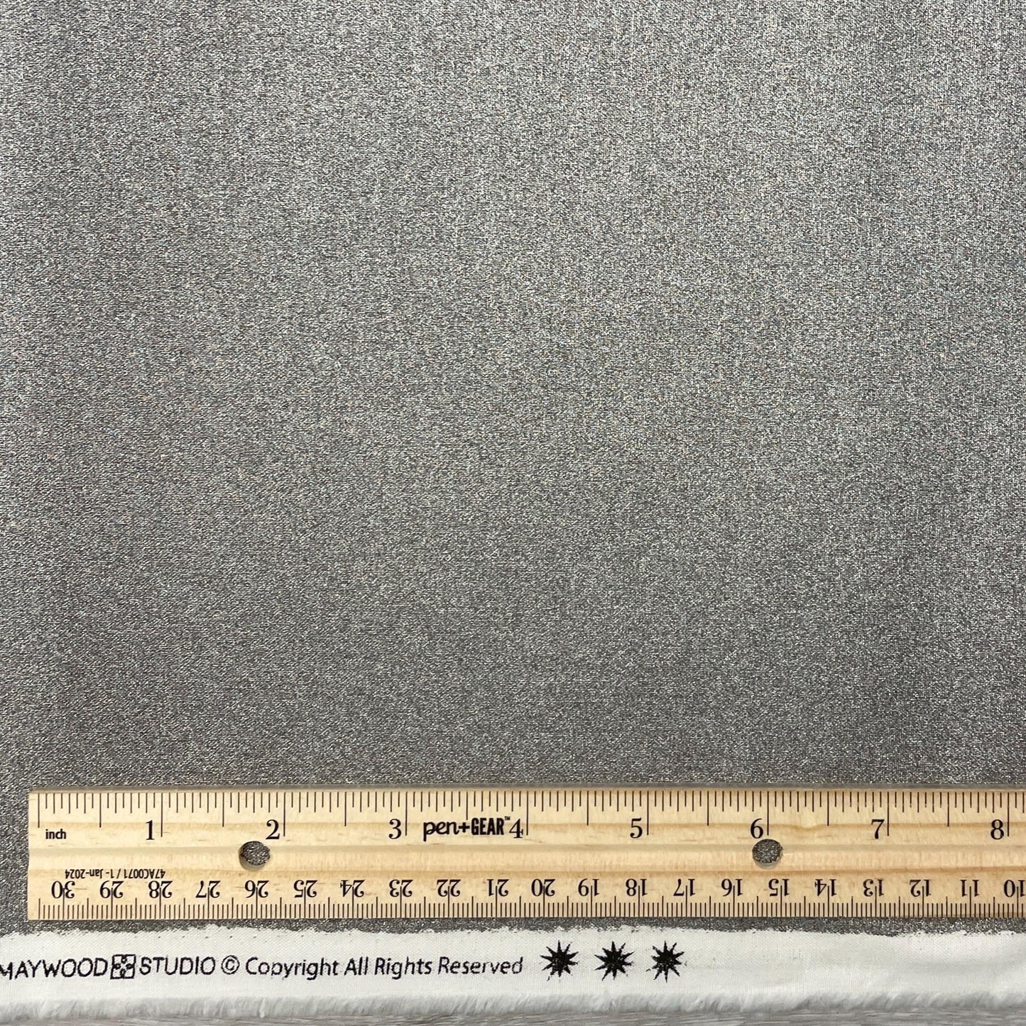 Starlight Metallics - Gunmetal - Quilting Cotton - Maywood Studio - MASM1000-K2 - Dark Grey