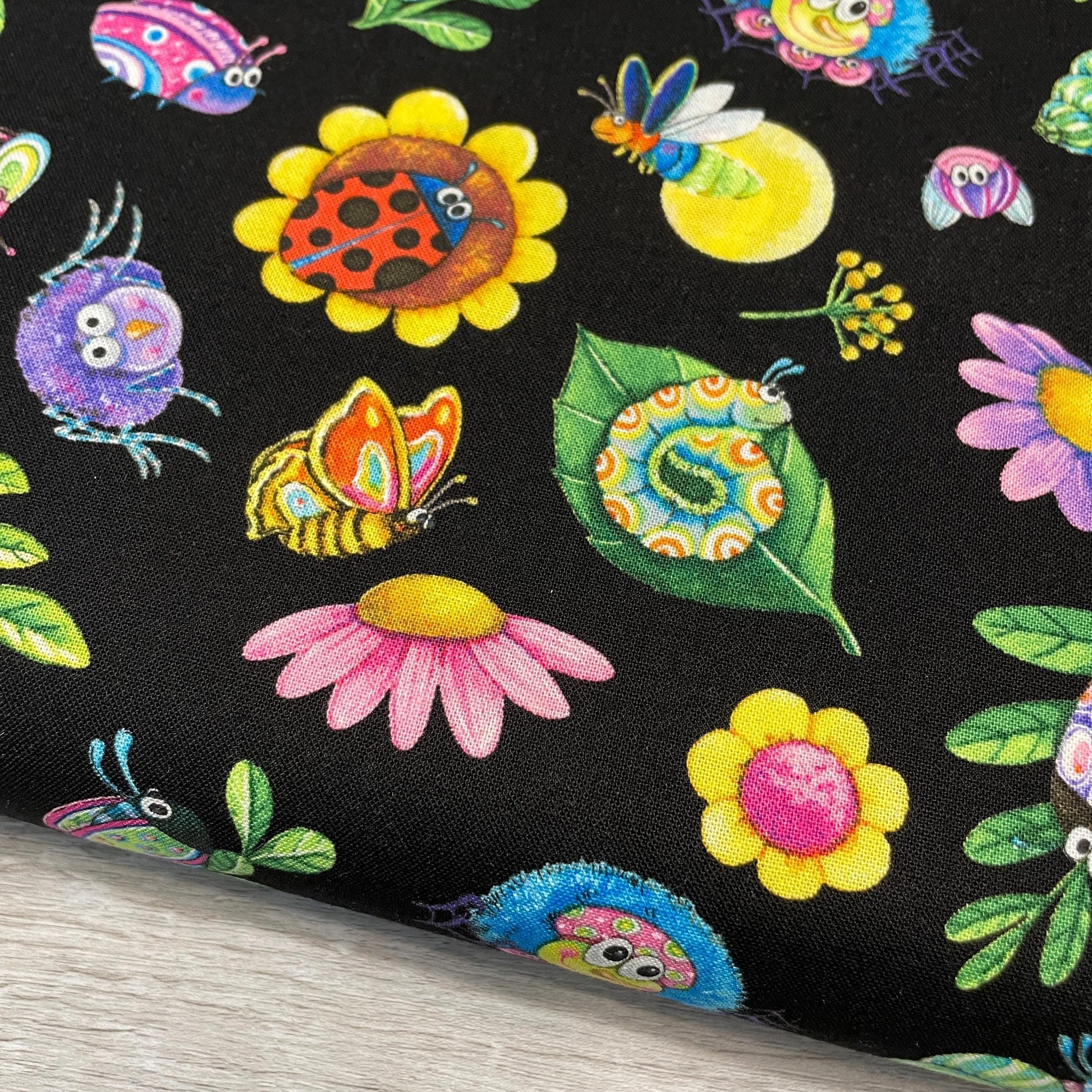 Cute Insect Fabric - Insects All Around