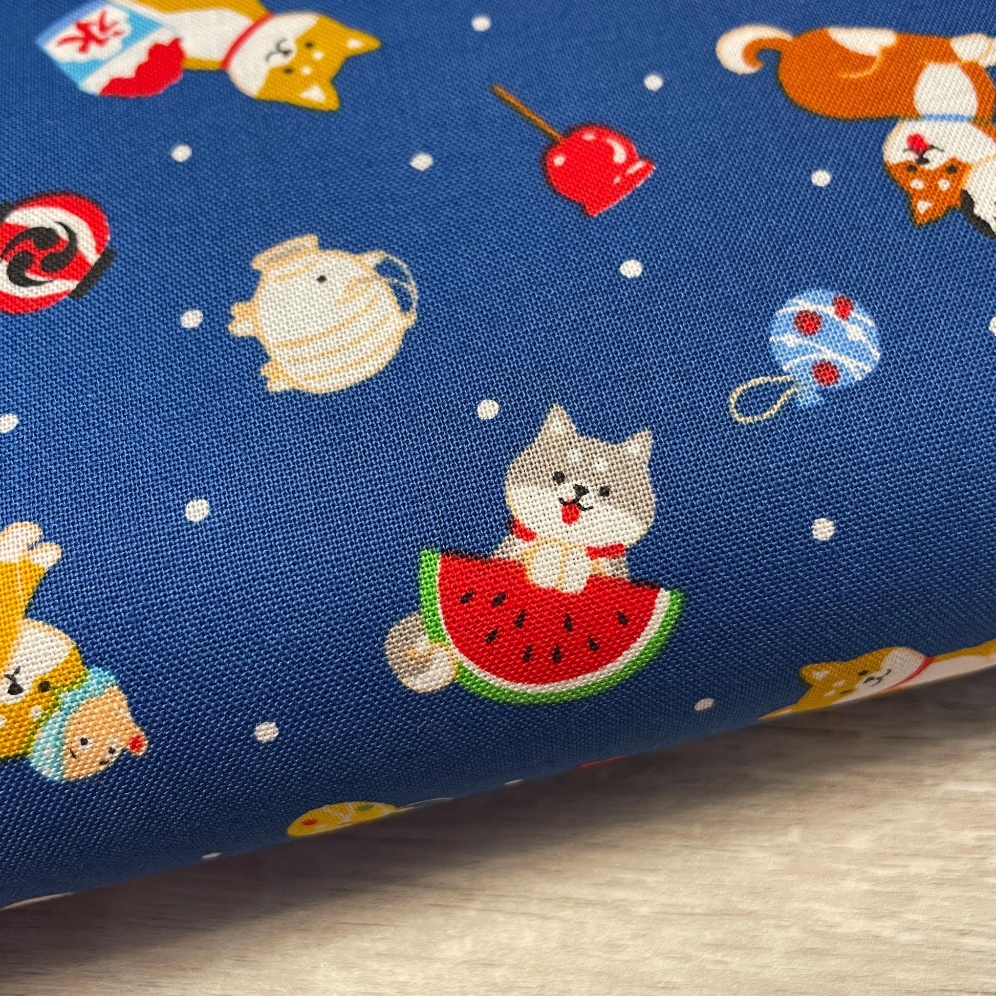 Shiba Inu Fabric - Dog Fabric - Printed in Japan