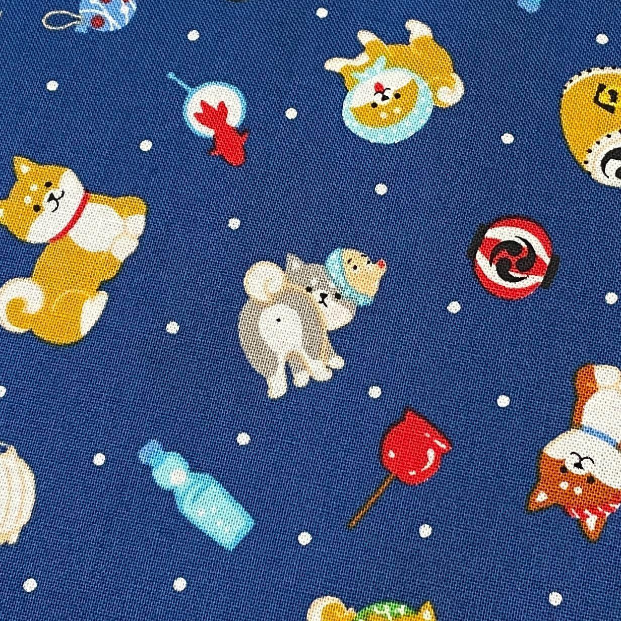 Shiba Inu Fabric - Dog Fabric - Printed in Japan