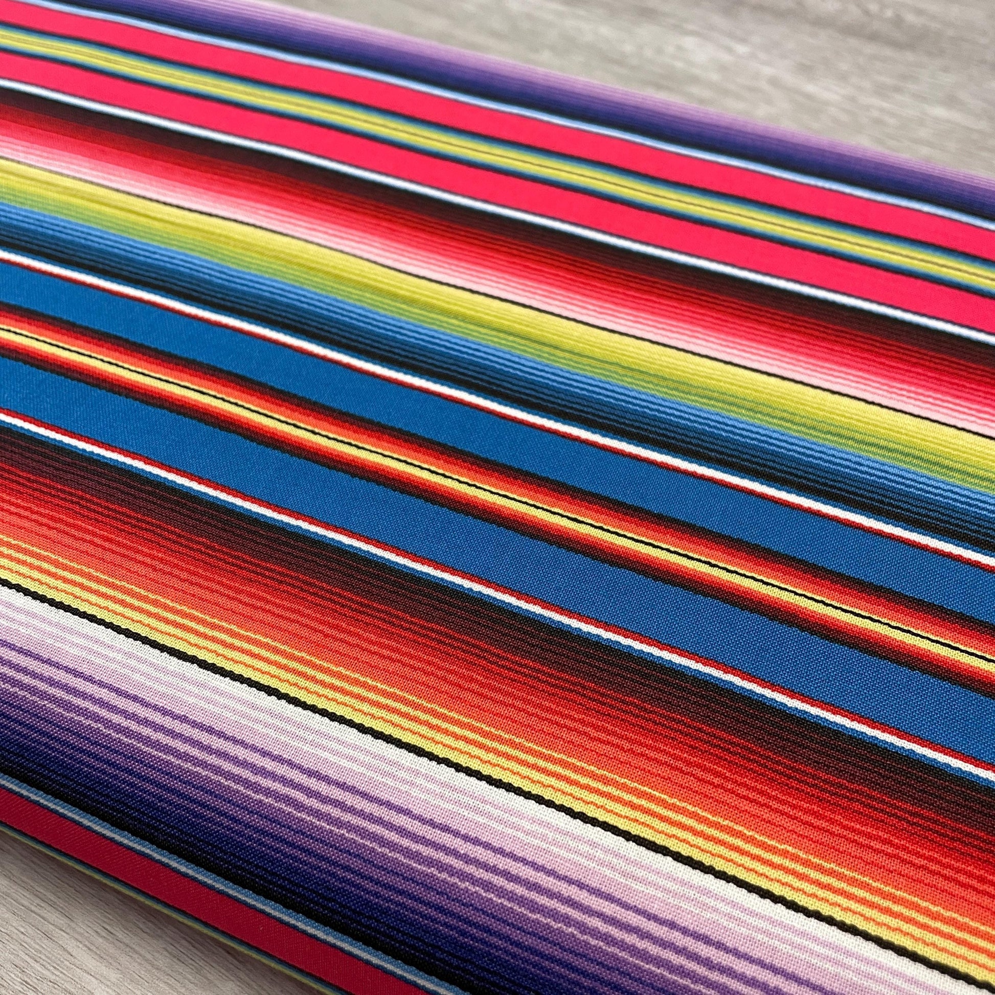 Mexican Sombrero Stripe Fabric - 100% Cotton Fabric - 263-BLU