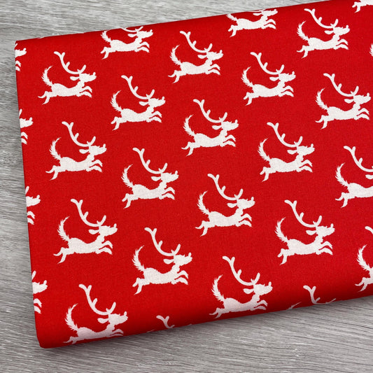 Grinch Fabric - Red Dogs - How the Grinch Stole Christmas