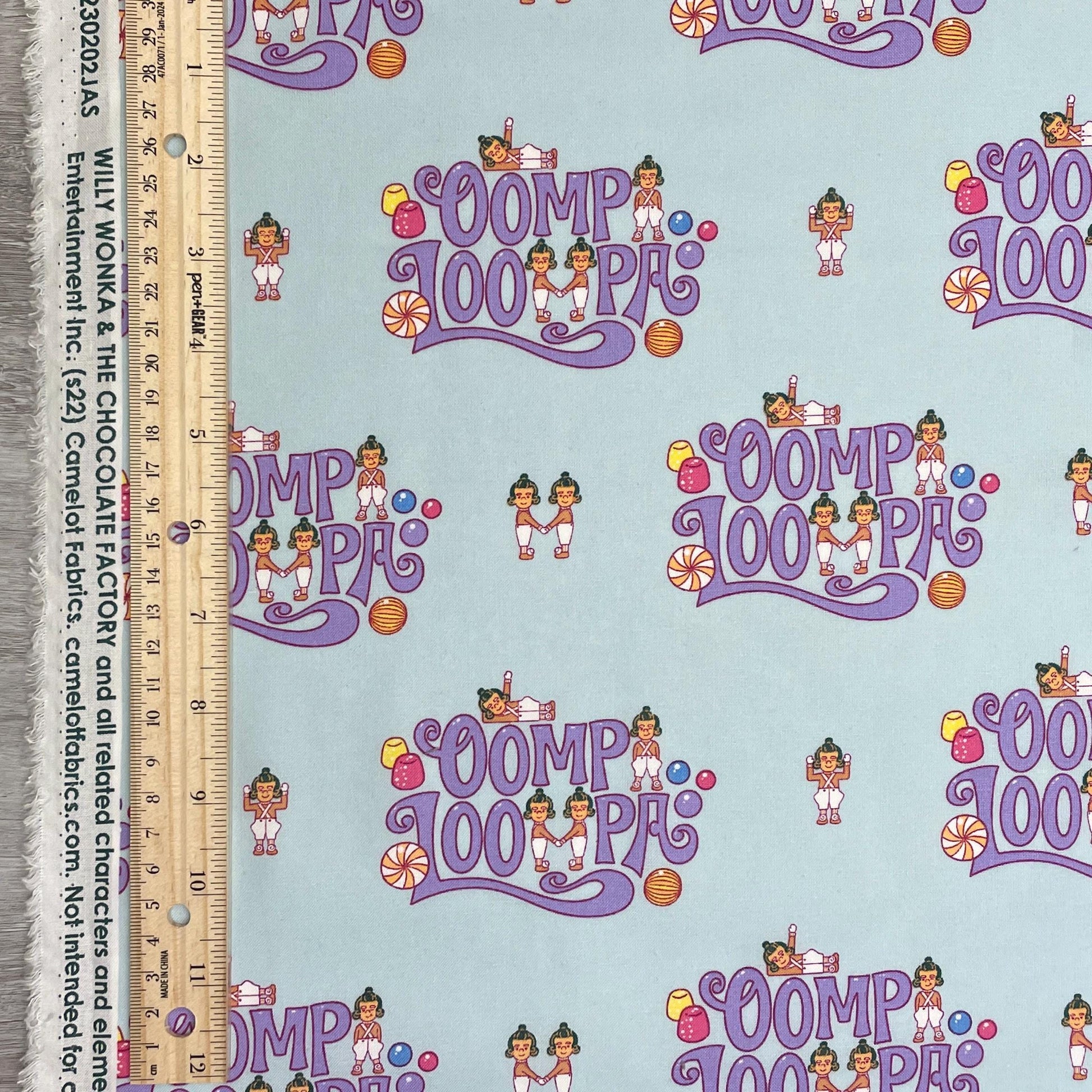 Willy Wonka Oompa Loompa Fabric - 100% cotton - Camelot Fabrics