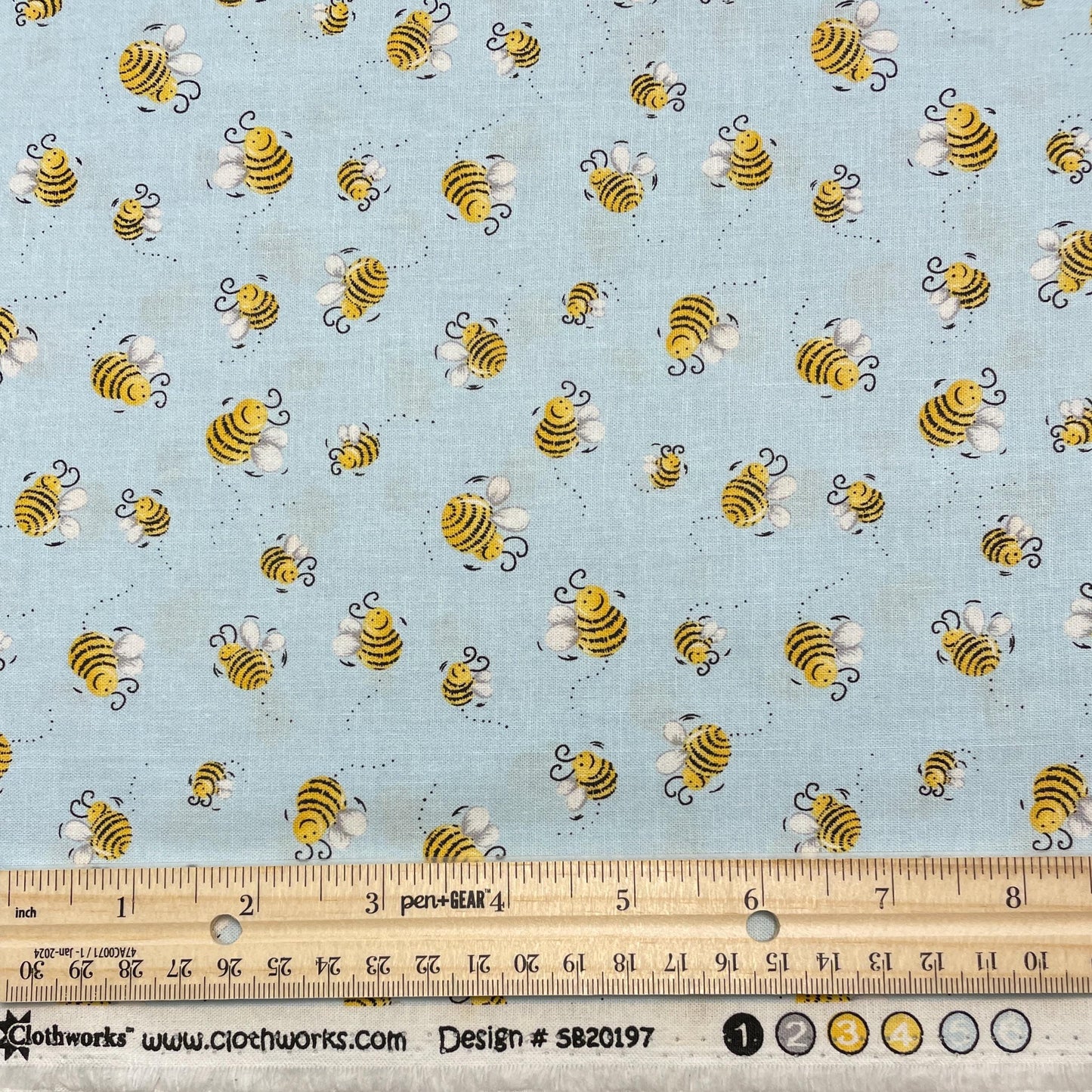 Susybee fabric by the yard - Light Blue