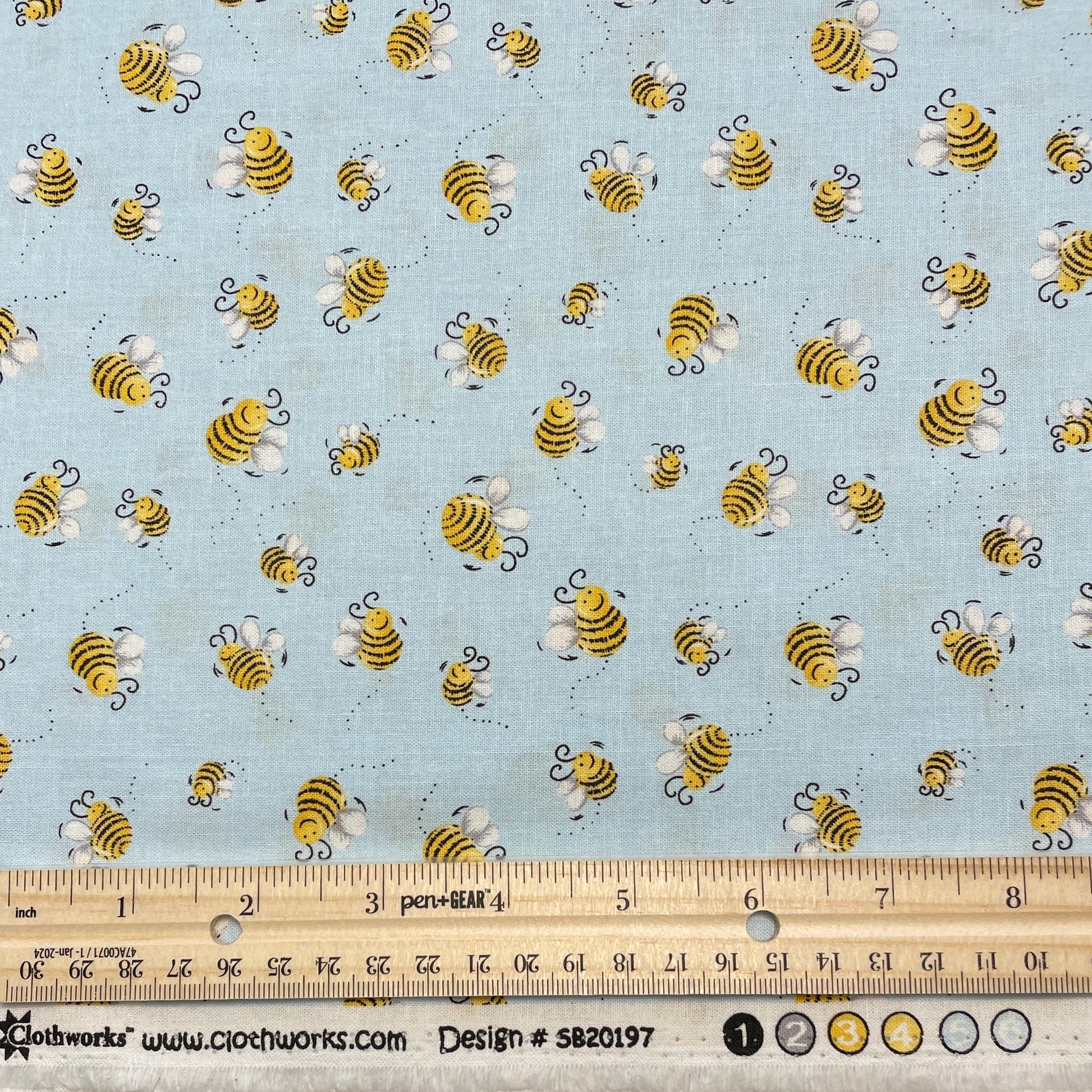 Susybee fabric by the yard - Light Blue
