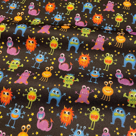 Cute Alien PUL Waterproof Fabric - 1 mil - 60" wide
