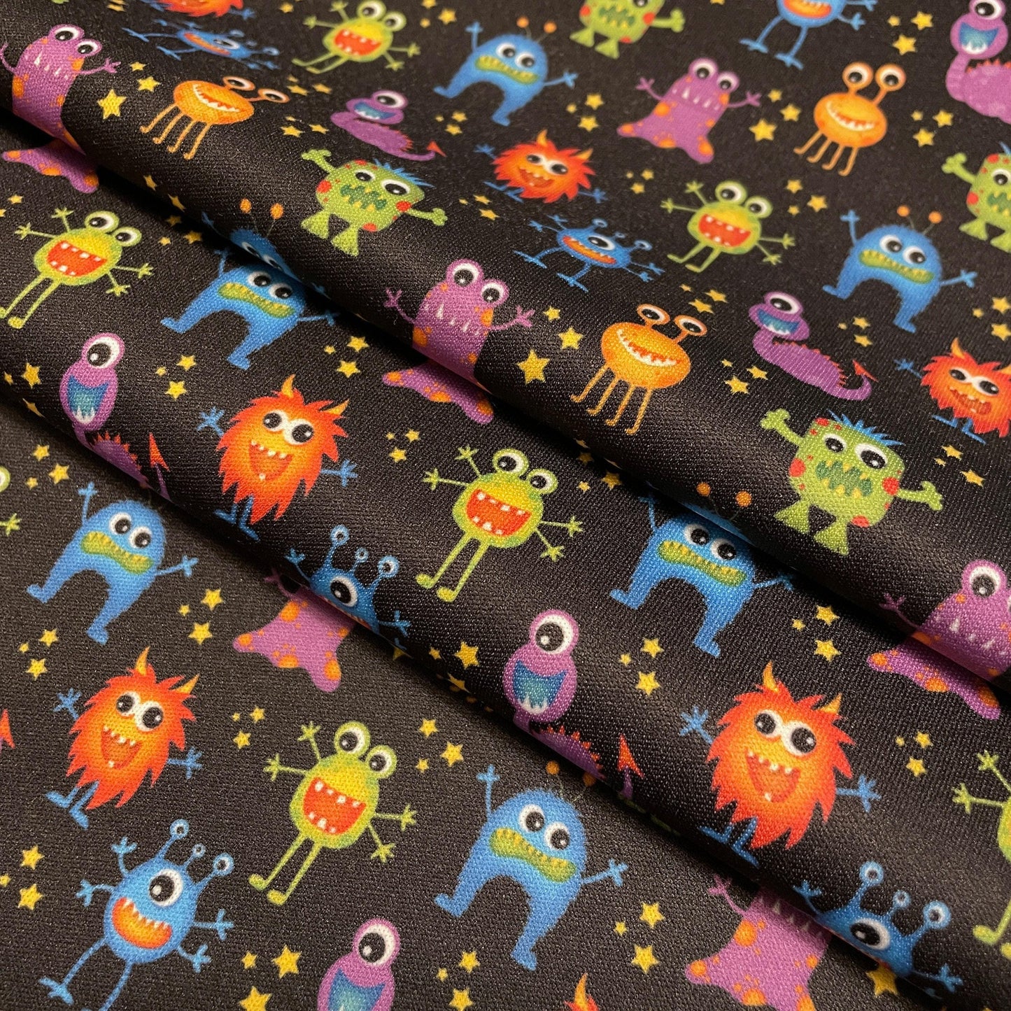 Cute Alien PUL Waterproof Fabric - 1 mil - 60" wide